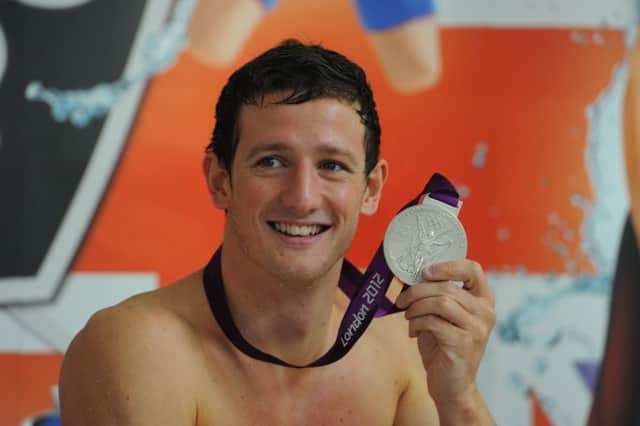 Michael Jamieson won the silver medal in the 200m breast stroke at the London Olympics. Picture: Robert Perry The Scotsman.