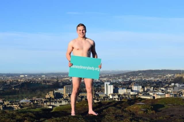 Student Gideon Haffenden. Picture: University of Edinburgh.