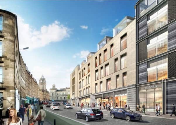 Artist's Impression of how Leith Street will look once works are complete