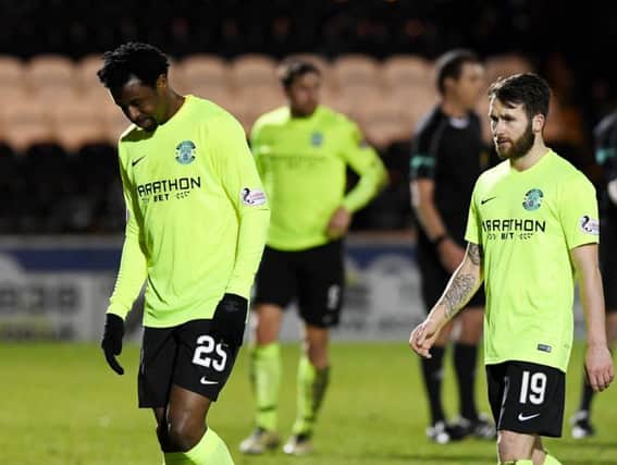 Efe Ambrose and James Keatings trudge off at full-time