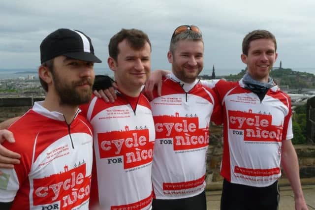 Stuart Downie, Kevin Duncan, Sean Duncan and Paul Barry will cycle 100 miles a day for five days. Picture: Contributed
