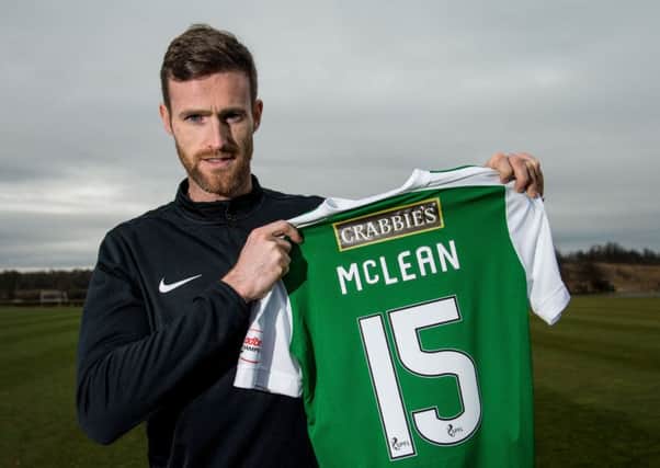 Brian McLean was called by Hibs on Monday  and quicky signed