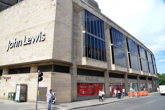 John Lewis department store in Edinburgh. Picture: John Savage.