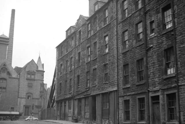 Mr D. Rosie,  the owner of the dilapidated tenement in Beaumont Place offered to sell it to an MP for a penny.  Picture: TSPL
