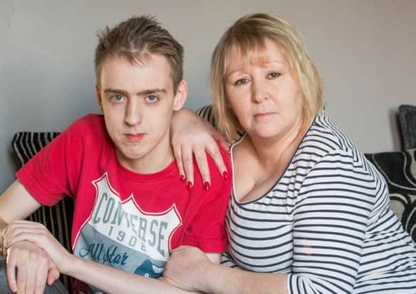 Robbie Irvine was given a laptop to help with his studes - and to help him cope with his autism. Picture; Ian Georgeson