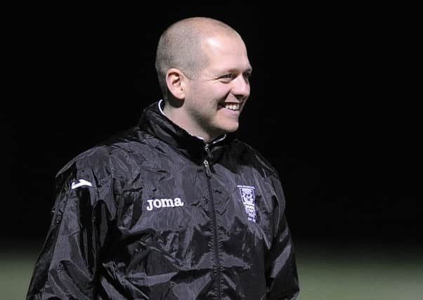 Leith Athletic head coach Derek Riddel