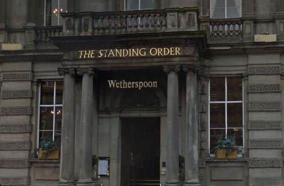 The Standing Order in Edinburgh is part of the Wetherspoons chain. Picture: Google Map