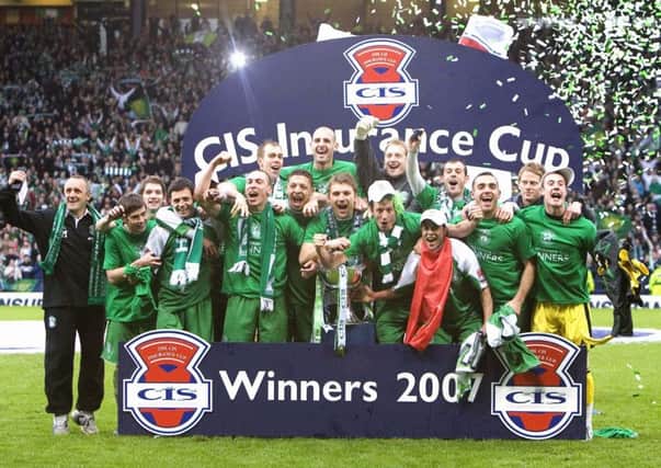 The Hibs CIS Cup-winning squad of 2007. Pic: SNS