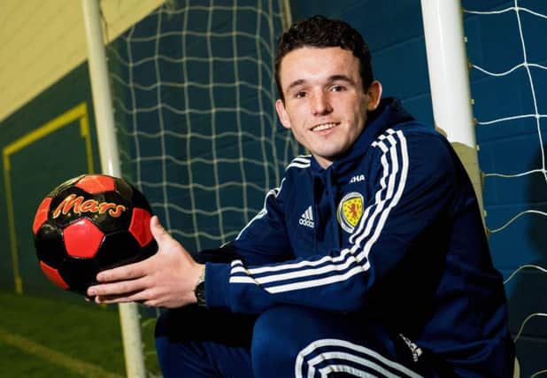 John McGinn hopes to be involved in Scotland's match with Slovenia on Sunday. Pic: SNS