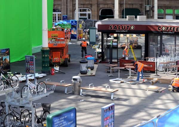 The New Avengers movie is to be filmed at locations accross Edinburgh including Waverly Station. Pic Lisa Ferguson