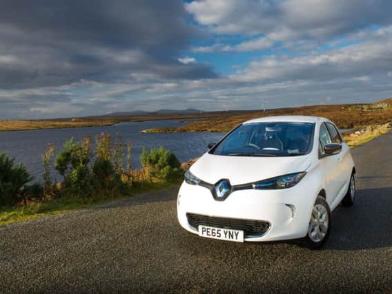 The Renault ZOE is among models in the 23 per cent electric Scottish car club fleet. Picture: Carplus