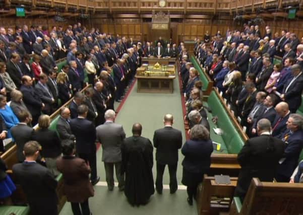 The Commons falls silent to remember yesterday's victims