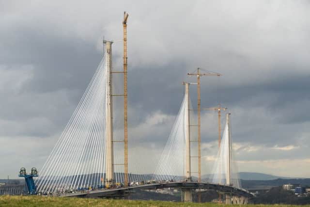 The final piece joining up the new Queensferry Crossing was put in place last month.
