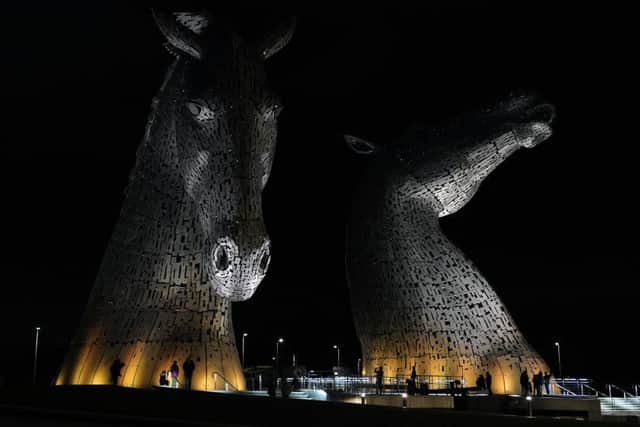 The Kelpies and Edinburgh Castle are just two of the Scottish landmarks which will be switched off during Earth Hour 2017. Picture: TSPL