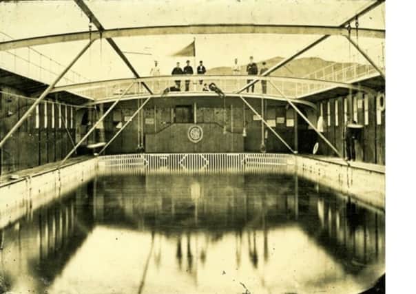 The Clyde Floating Baths which opened in 1879. PIC: Inverclyde Council.