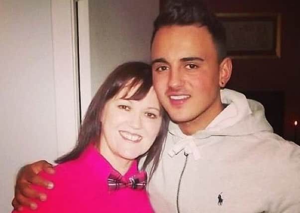 Shaun Cole with his mother, Michele Beattie.