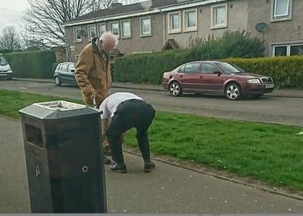 The driver's gesture was caught on camera. Picture: Leah-ashley Brown/Lothian Buses Facebook