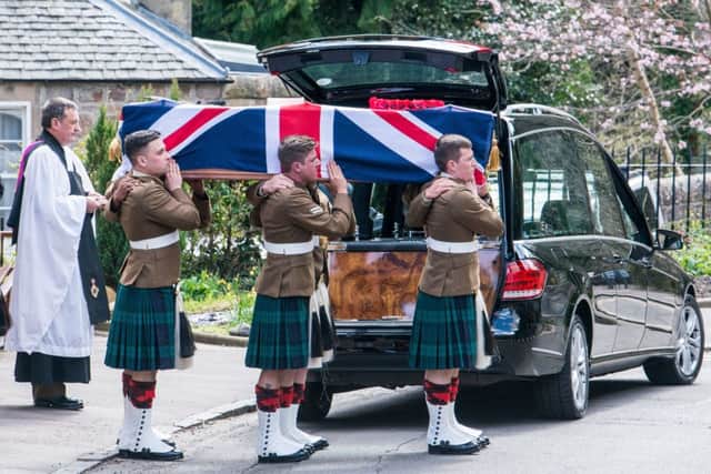 Funeral of Shaun Cole at Colinton Parish Church. Picture; Ian Georgeson