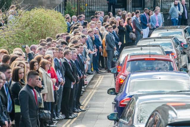 Funeral of Shaun Cole at Colinton Parish Church. PIcture; Ian Georgeson