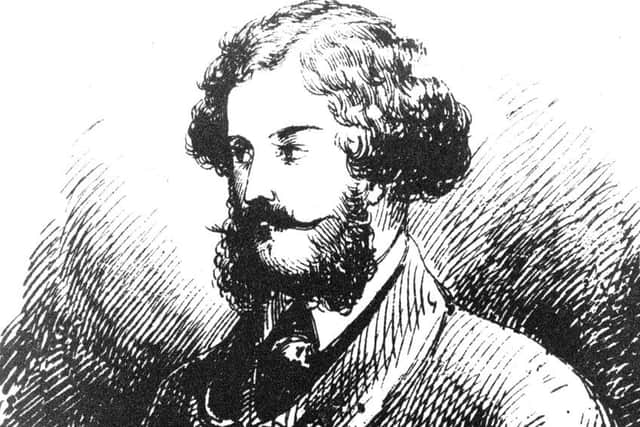 Contemporary sketch of Pierre Emile L'Angelier.