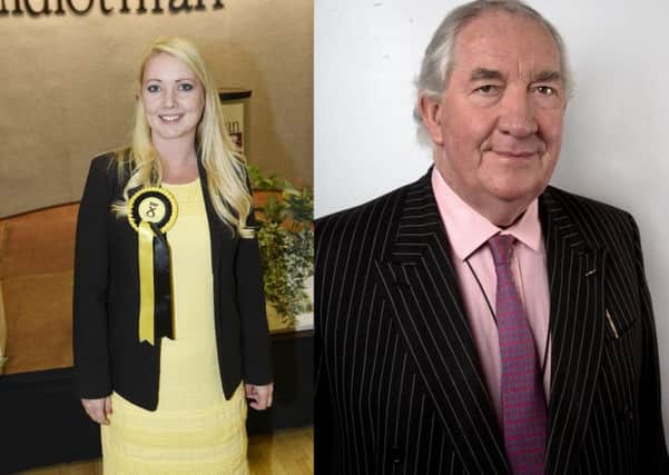 Midlothian councillors Kelly Parry (SNP) and Peter De Vink (Indp)