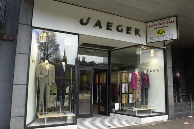 A former branch of Jaeger in Edinburgh. Picture: TSPL