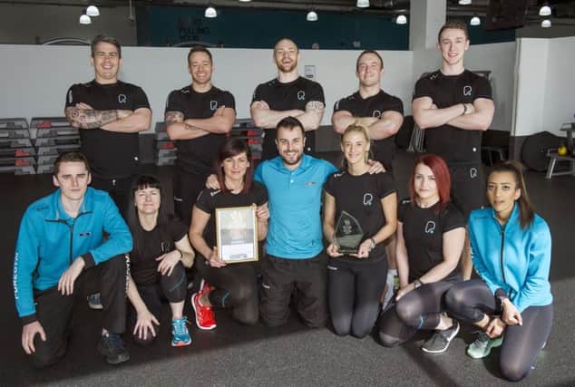 Pure Gym Ocean Terminal, winners of the Gym of the Year 2017. 
The staff at Pure Gym in Ocean Terminal. Picture; Ian Rutherford.
