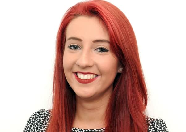 Courtney Cameron was named the best young journalist in Scotland at the award ceremony. Picture: Lisa Ferguson