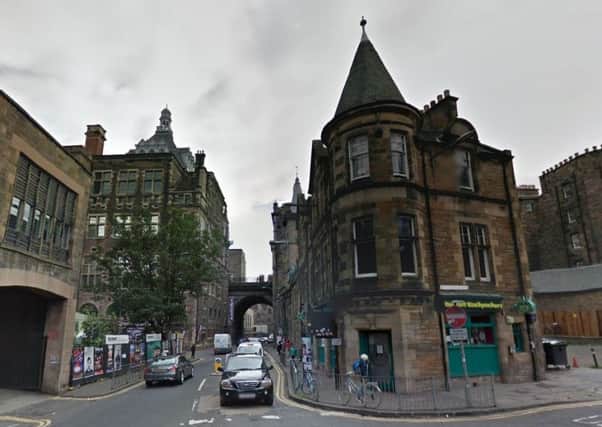A taxi driver has been charged after three passengers were injured in the Cowgate area yesterday. Picture: Google Maps