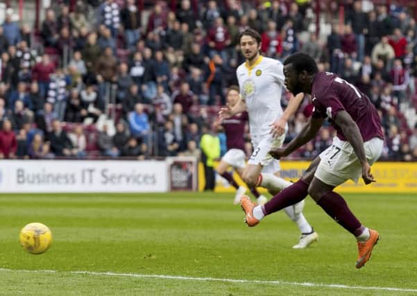 Goncalves chose to shoot from 20 yards out when he could have advanced one-one-one with Partick keeper Tomas Cerny