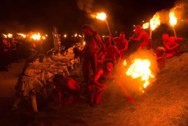 Thousands turned out for last night's Beltane Fire Festival on Calton Hill. Copyright Mark S I Taylor for Beltane Fire Society. All Rights Reserved.