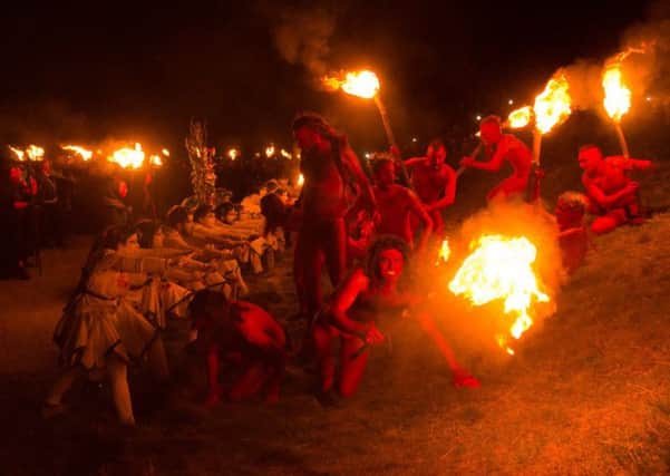 Thousands turned out for last night's Beltane Fire Festival on Calton Hill. Copyright Mark S I Taylor for Beltane Fire Society. All Rights Reserved.