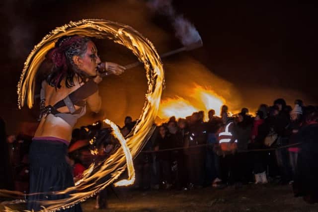 Thousands turned out for last night's Beltane Fire Festival on Calton Hill. Copyright Mark S I Taylor for Beltane Fire Society. All Rights Reserved.
