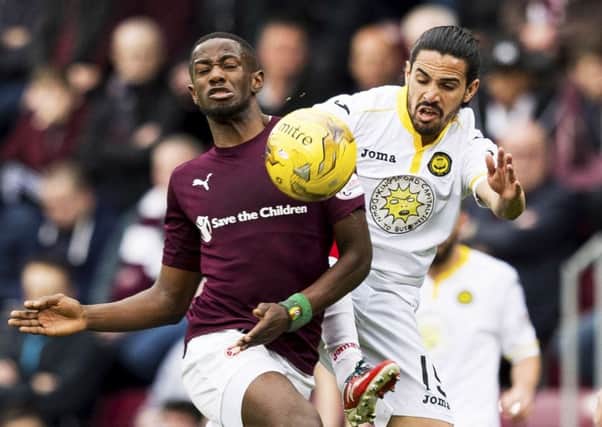 Arnaud Djoum and his team-mates were left frustrated on Saturday as they drew 2-2 with ten-man Partick Thistle