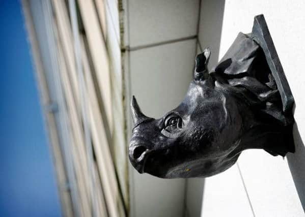 The Charles Street rhino head is an Edinburgh oddity. Picture: www.cityofliterature.com