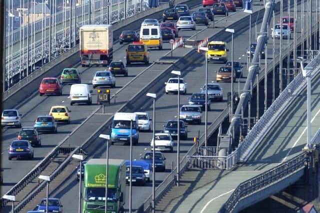 The Forth Road Bridge is blocked Northbound.