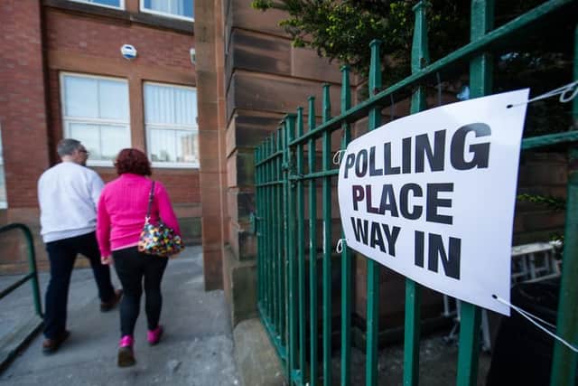 Polling stations were opened for voting yesterday.