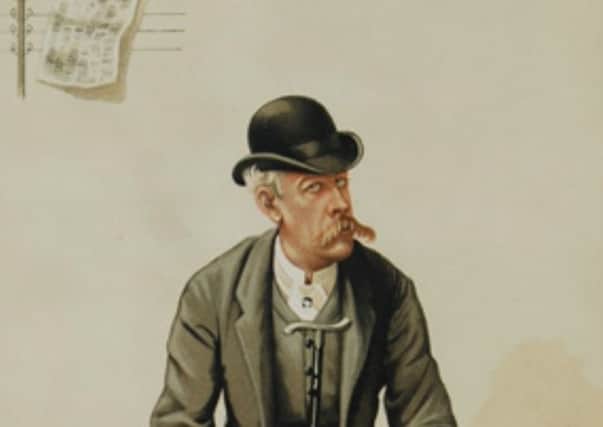 Detail from Vanity Fair portrait of James Gordon Bennett Jnr, the New York publisher and playboy whose family hailed from a farm in the North East of Scotland PIC: Wikicommons.