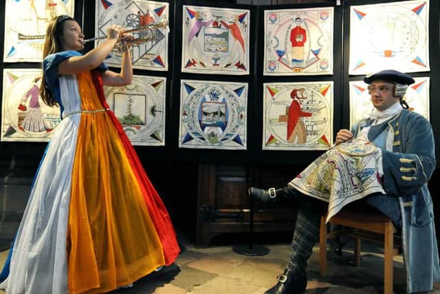 The new Scottish Diaspora tapestry was created by Andrew Crummy. Picture: Lisa Ferguson