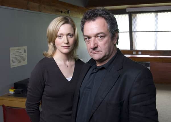 Ken Stott as Rebus (right) and Claire Price as DS Siobhan Clarke. Picture: Contributed