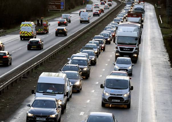 There are significant delays heading Southbound due to a breakdown. Picture; Michael Gillen