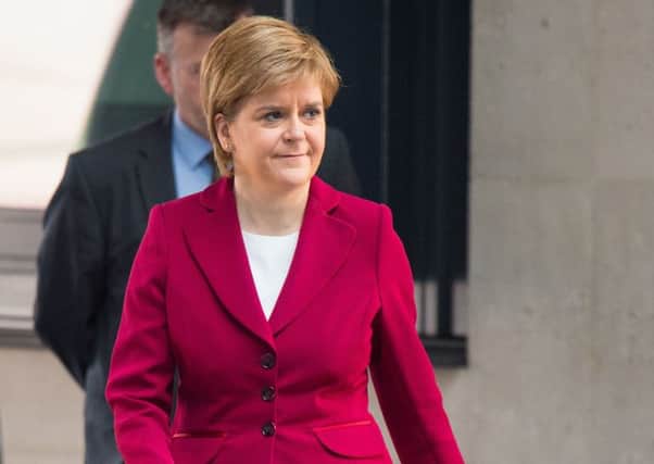 First Minister and SNP leader Nicola Sturgeon arrives at BBC Broadcasting House in London to appear on The Andrew Marr Show. Picture; PA