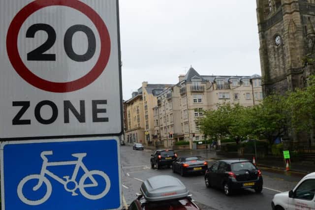 20mph zones in Edinburgh. Picture; Neil Hanna