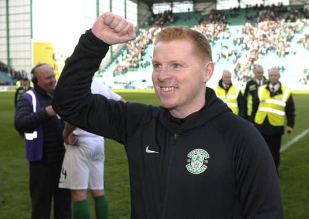 Neil Lennon can't wait to manage Hibs in the Premiership next season. Pic: Neil Hanna