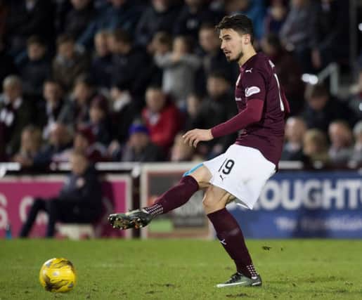 Krystian Nowak has enjoyed playing regularly for Hearts during the second half of the season. Pic: SNS