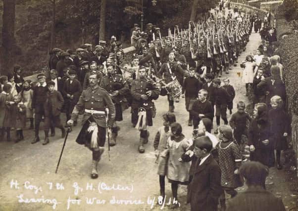7th Battalion of Gordon Highlander leave the North East for war service in 1914. PIC: Gordon Highlanders Museum.