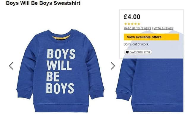 A mother lashed out against this jumper branding it 'offensive'