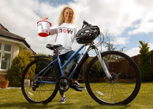 Melissa Watt from Bonnyrigg who will be cycling from London to Paris in July.