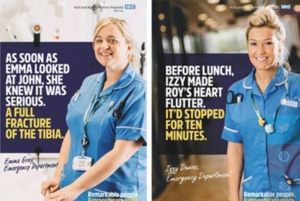 Many have hit out at the advert campaign from Hull and East Yorkshire Hospitals NHS trust. Picture; NHS