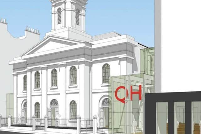 An artist's impression of the Queen's Hall refurbishment